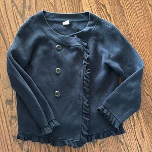 J. Crew navy cotton pea coat